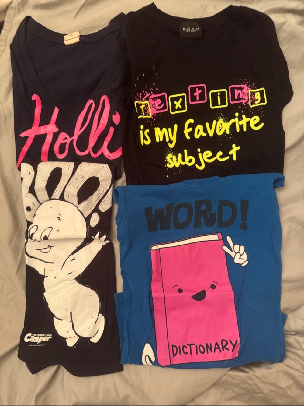 Lot of 4 Graphic Tees